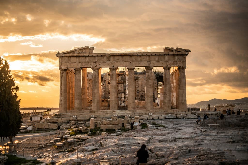 The Parthenon on the Acropolis in Athens, Greece